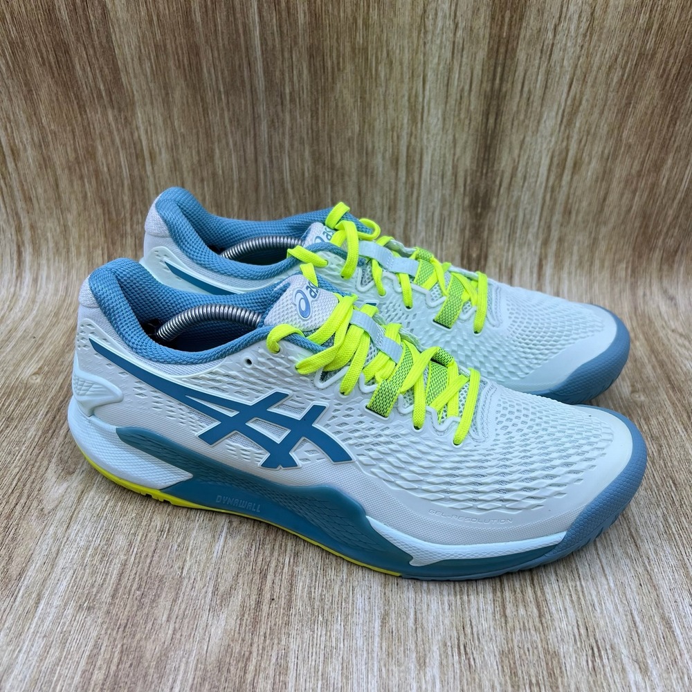 ASICS Gel-Resolution 9 Women's Size 9.5 Soothing Sea Gris Blue Shoes 1042A208